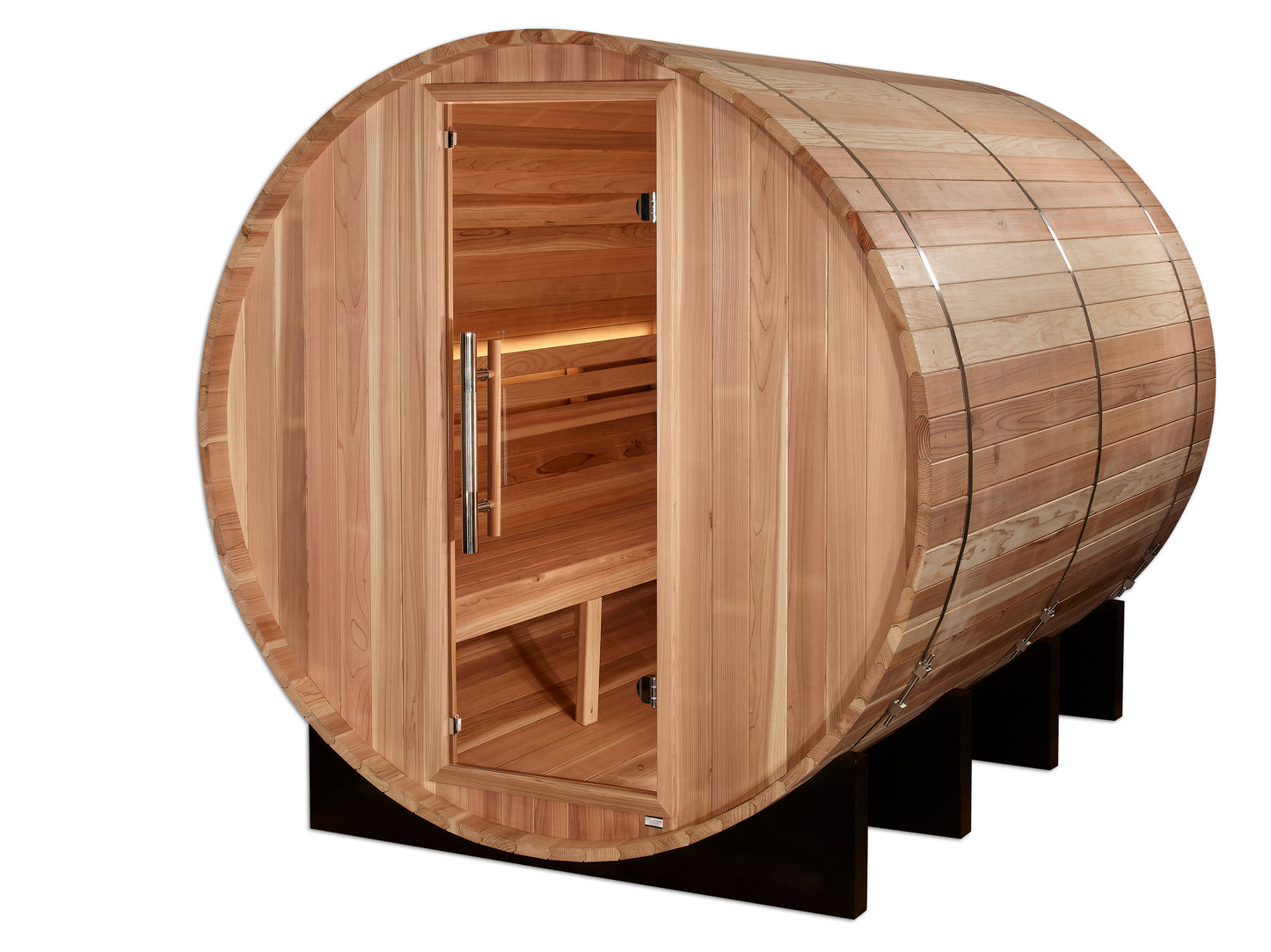 Golden Designs Klosters 6-Person Barrel Outdoor Traditional Sauna – product view 1