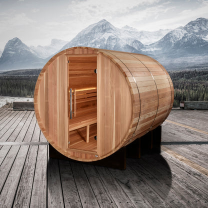 Golden Designs Klosters 6-Person Barrel Outdoor Traditional Sauna – product view 5
