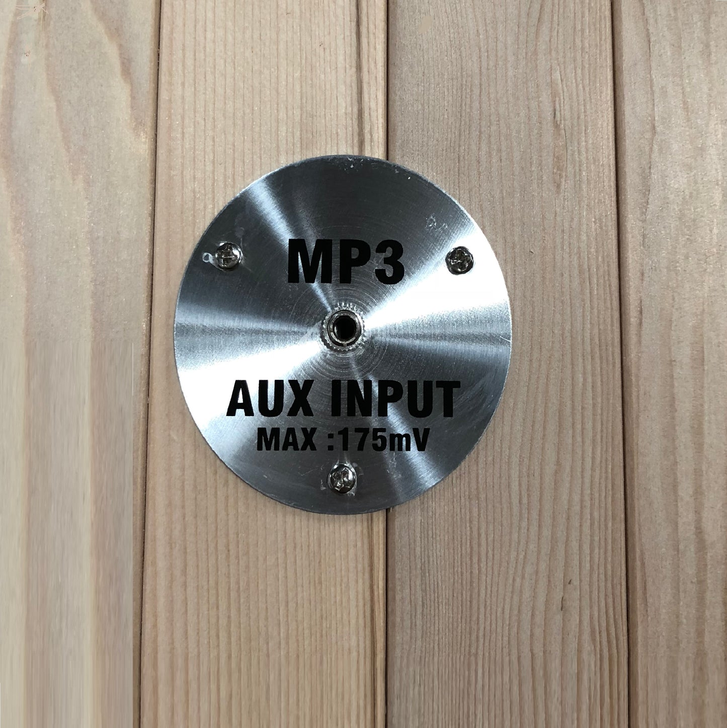 Maxxus Bellevue 3-Person Low EMF Far Infrared Sauna — MP3 auxiliary audio connection