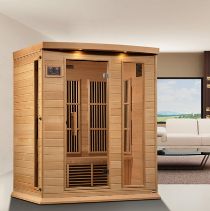 Maxxus K306-01-ZF 3-Person Near-Zero EMF Far Infrared Sauna – Hemlock — product view 5