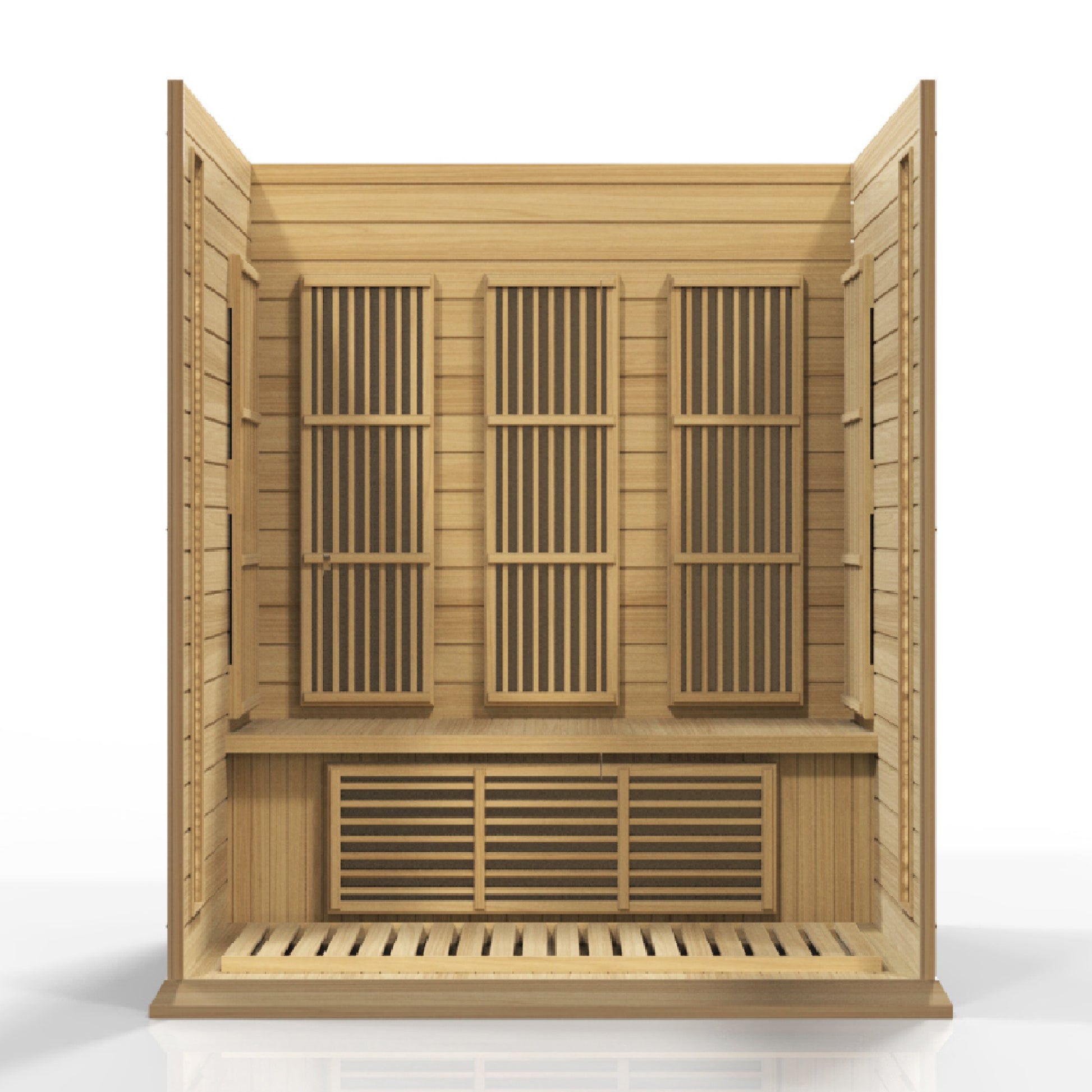 Maxxus K306-01 3-Person Low EMF Far Infrared Sauna – Hemlock — product view 1