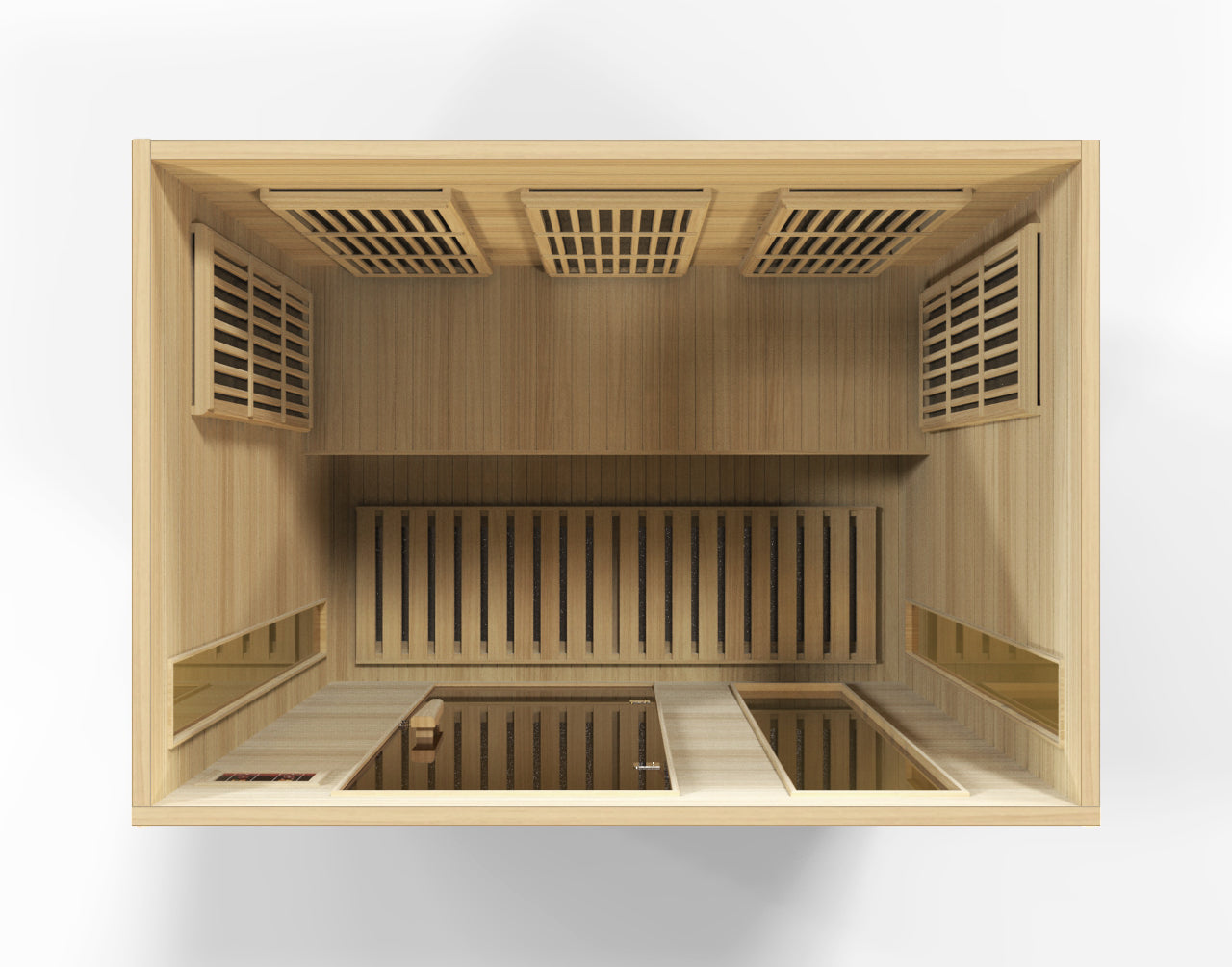 Maxxus K306-01 3-Person Low EMF Far Infrared Sauna – Hemlock — product view 2