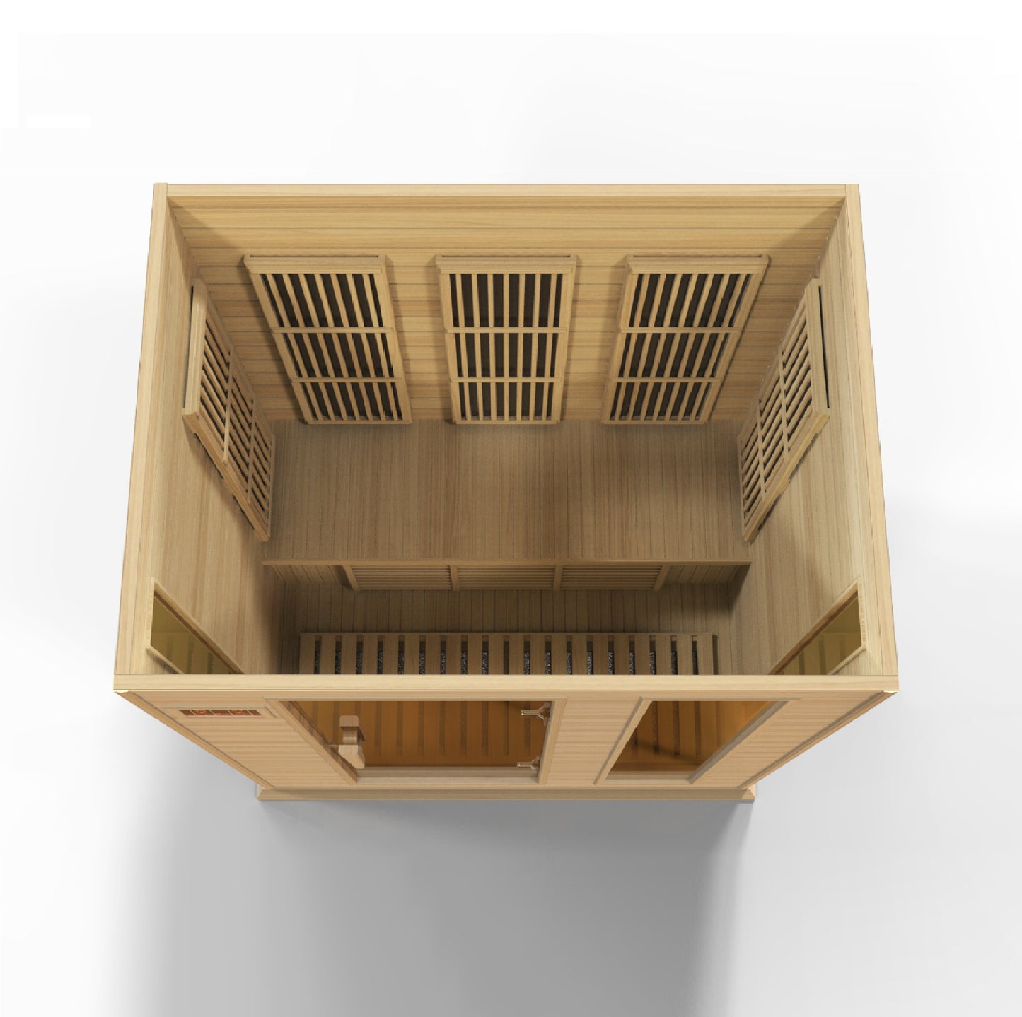 Maxxus K306-01 3-Person Low EMF Far Infrared Sauna – Hemlock — product view 3