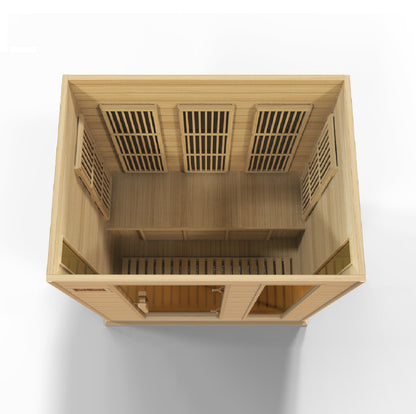 Maxxus K306-01 3-Person Low EMF Far Infrared Sauna – Hemlock — product view 3