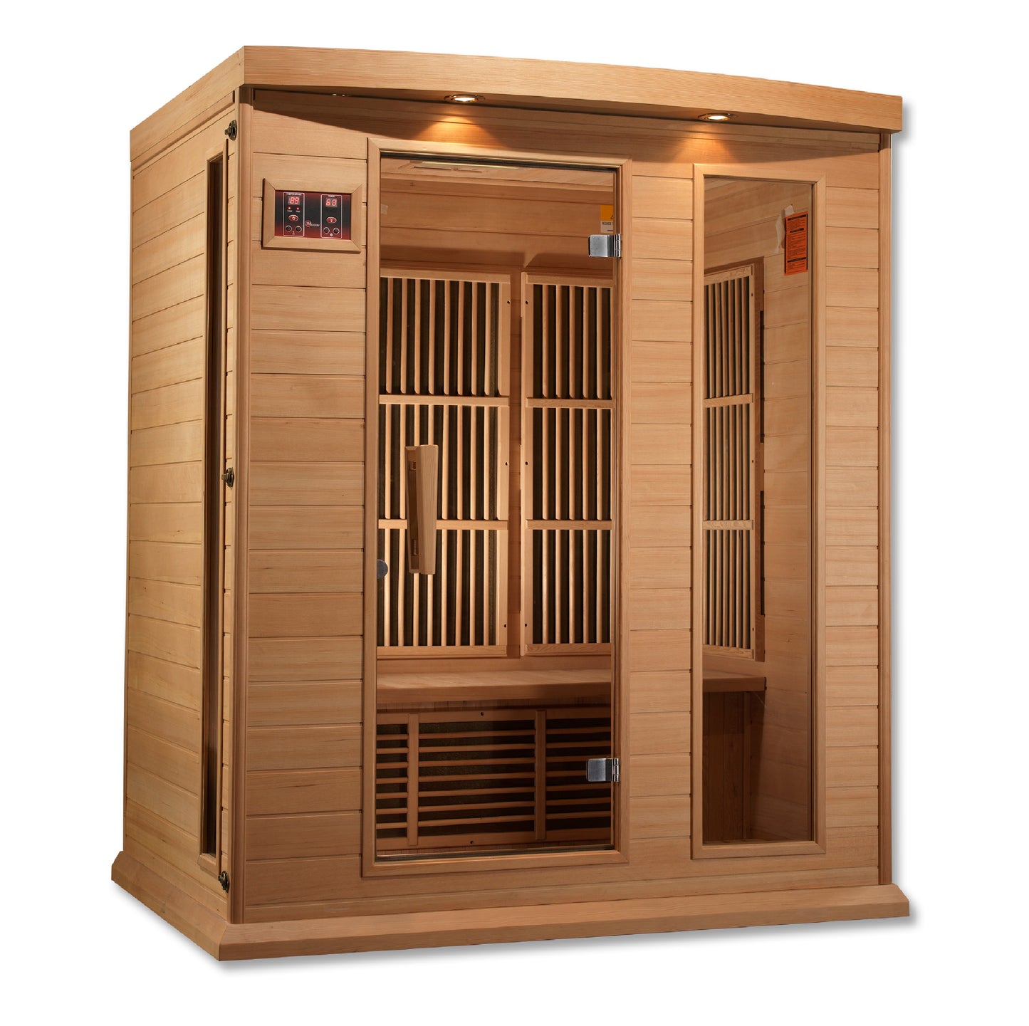 Maxxus K306-01 3-Person Low EMF Far Infrared Sauna – Hemlock — product view 5
