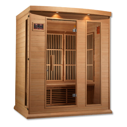 Maxxus K306-01 3-Person Low EMF Far Infrared Sauna – Hemlock — product view 5