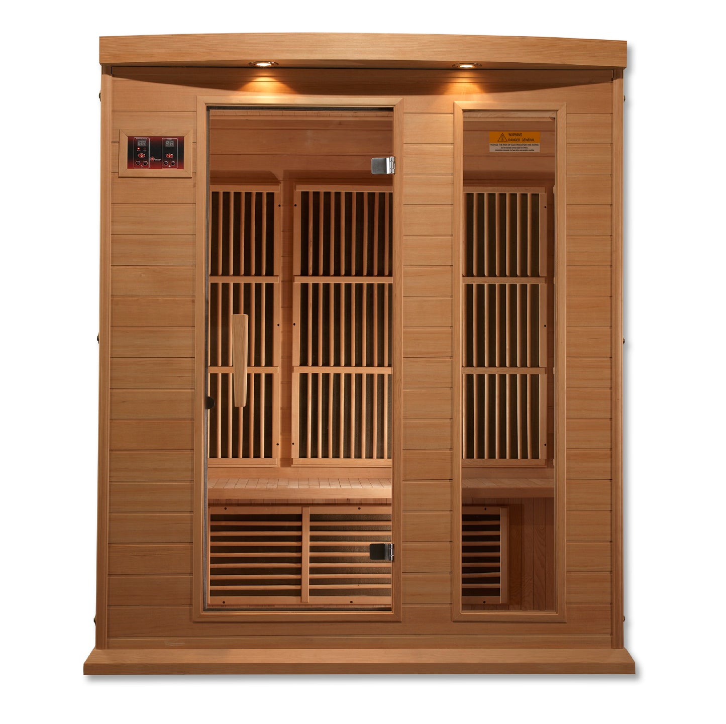 Maxxus K306-01 3-Person Low EMF Far Infrared Sauna – Hemlock — product view 6