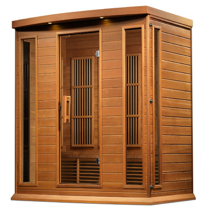 Maxxus K406-01-CED 4-Person Low EMF Far Infrared Sauna – Red Cedar — product view 3