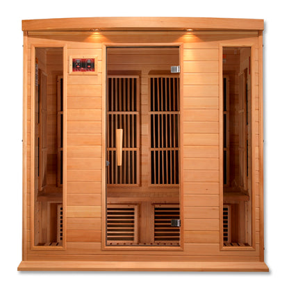Maxxus K406-01 4-Person Low EMF Far Infrared Sauna – Hemlock — product view 1