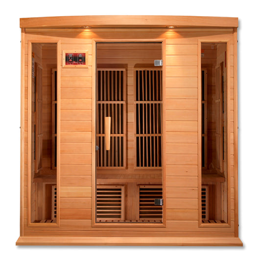 Maxxus K406-01 4-Person Low EMF Far Infrared Sauna – Hemlock — product view 1