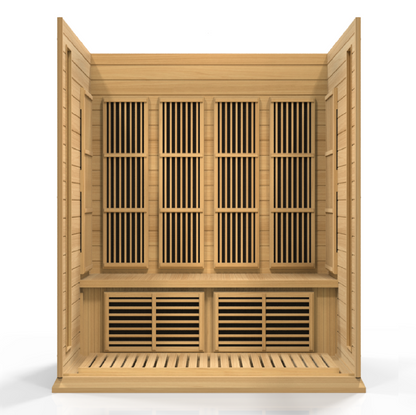 Maxxus K406-01 4-Person Low EMF Far Infrared Sauna – Hemlock — product view 2