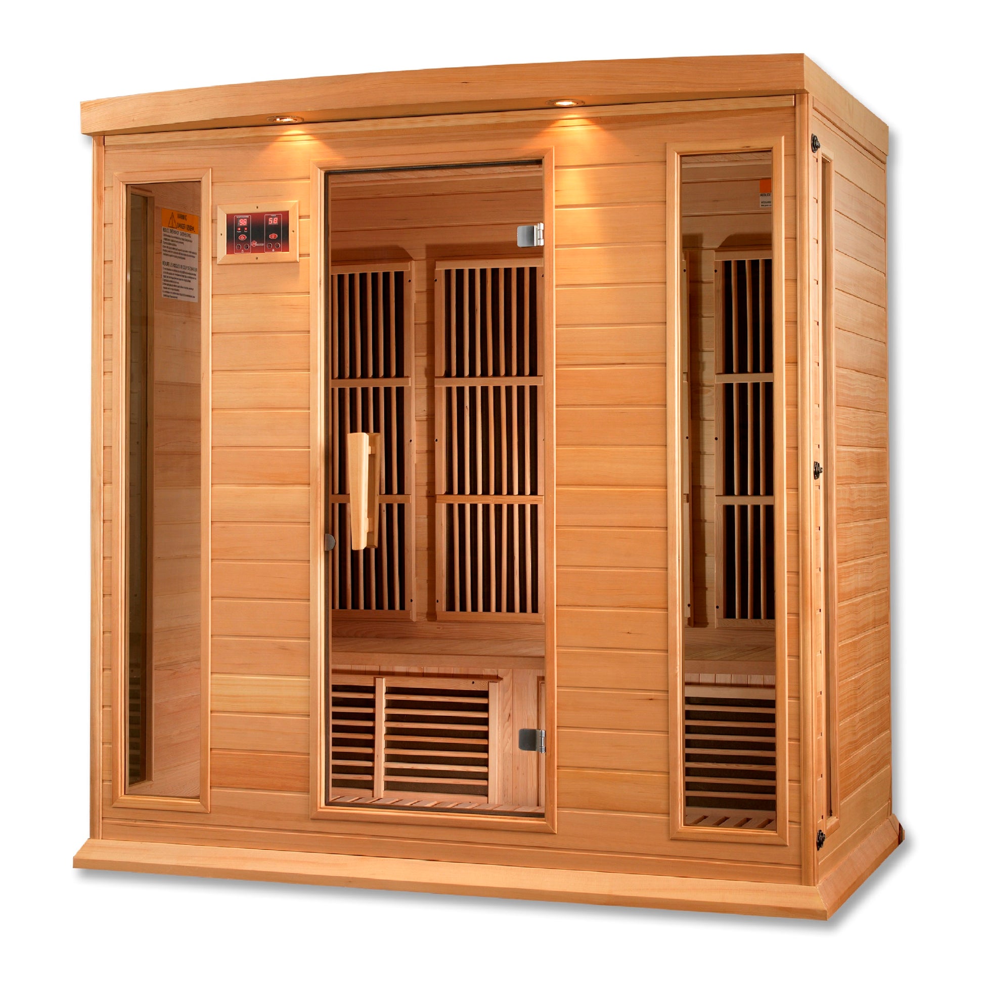 Maxxus K406-01 4-Person Low EMF Far Infrared Sauna – Hemlock — product view 3