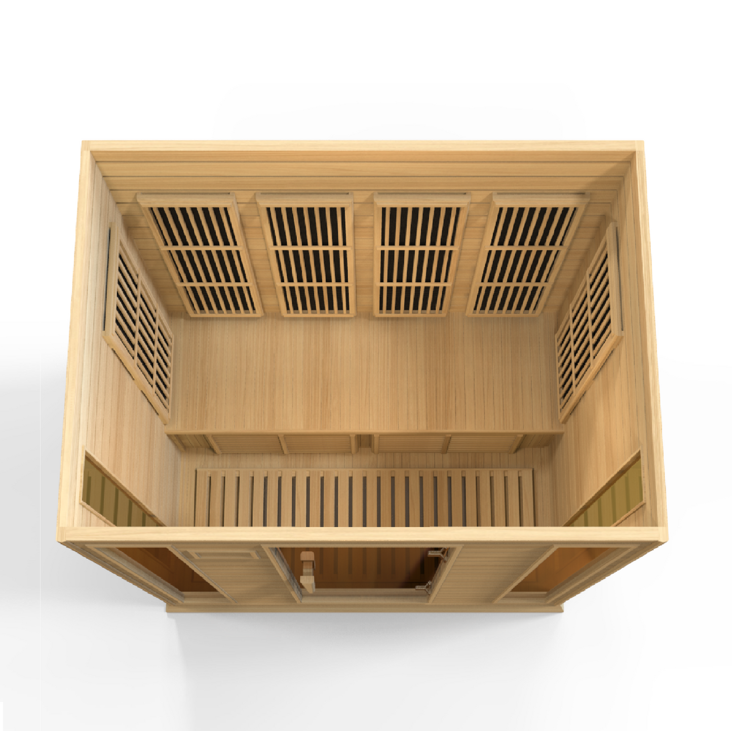 Maxxus K406-01 4-Person Low EMF Far Infrared Sauna – Hemlock — product view 4