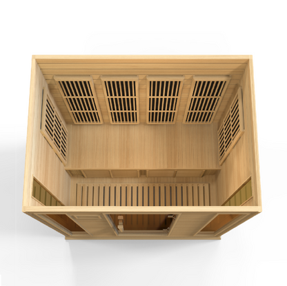 Maxxus K406-01 4-Person Low EMF Far Infrared Sauna – Hemlock — product view 4