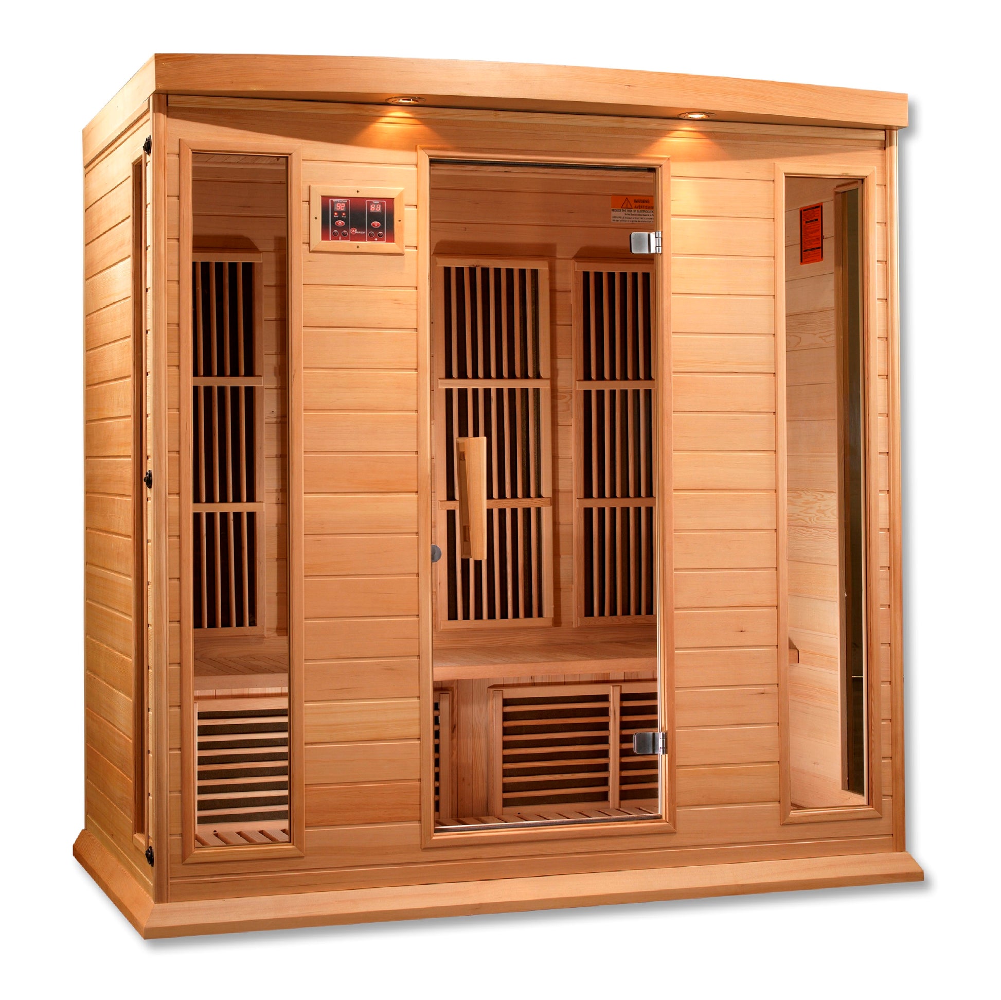 Maxxus K406-01 4-Person Low EMF Far Infrared Sauna – Hemlock — product view 5