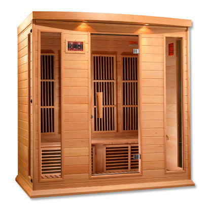 Maxxus K406-01 4-Person Low EMF Far Infrared Sauna – Hemlock — product view 5