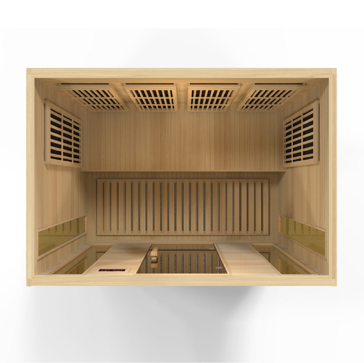 Maxxus K406-01 4-Person Low EMF Far Infrared Sauna – Hemlock — product view 6