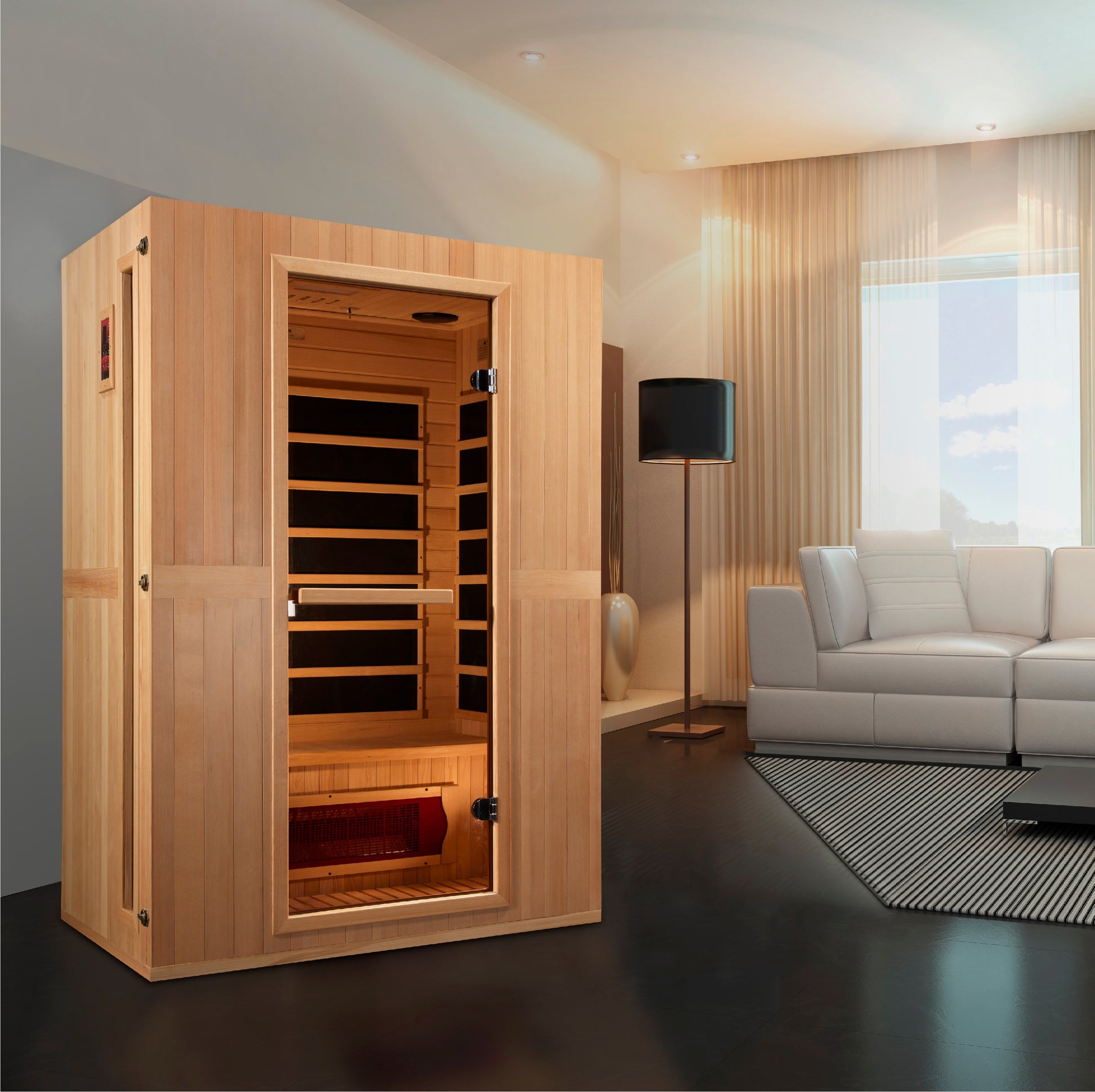 Maxxus MX-LS2-01 2-Person Low EMF Far Infrared Sauna – product and feature image 4 of 9