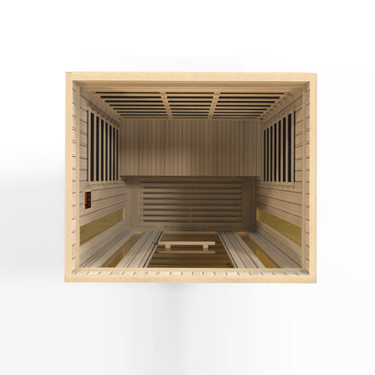 Maxxus MX-LS3-01 3-Person Low EMF Far Infrared Sauna – product and feature image 7 of 9