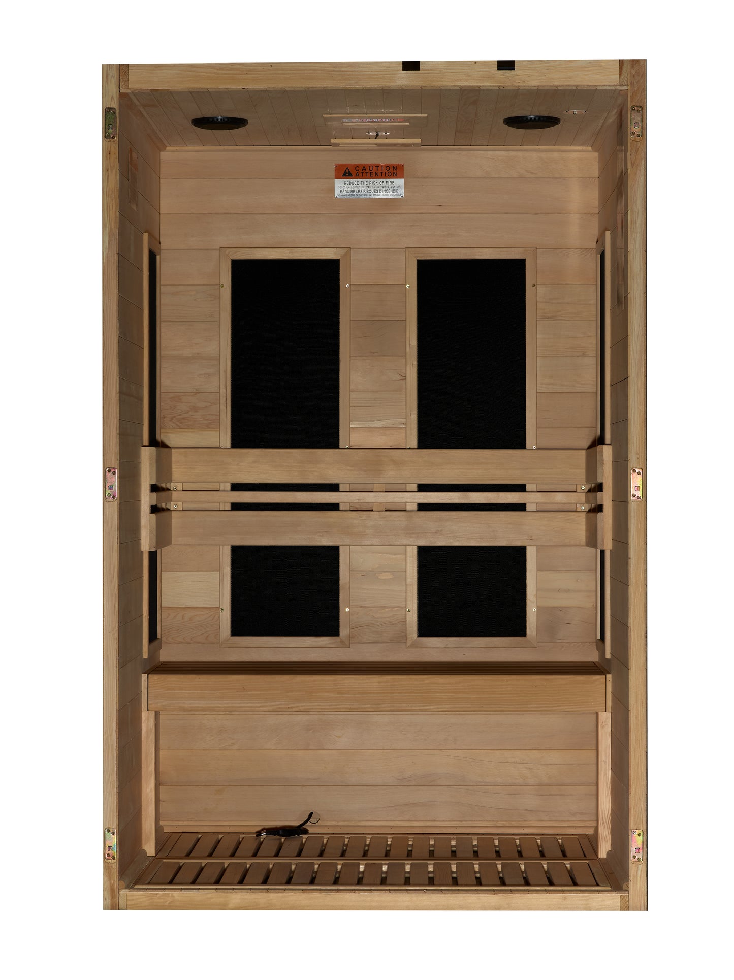 Golden Designs Maxxus S-Line Elite 2-Person Ultra-Low EMF FAR Infrared Sauna