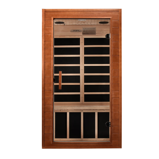 6103-01 Elite Avila 1-2 Person ULTRA-LOW-EMF FAR Infrared Sauna — image 1
