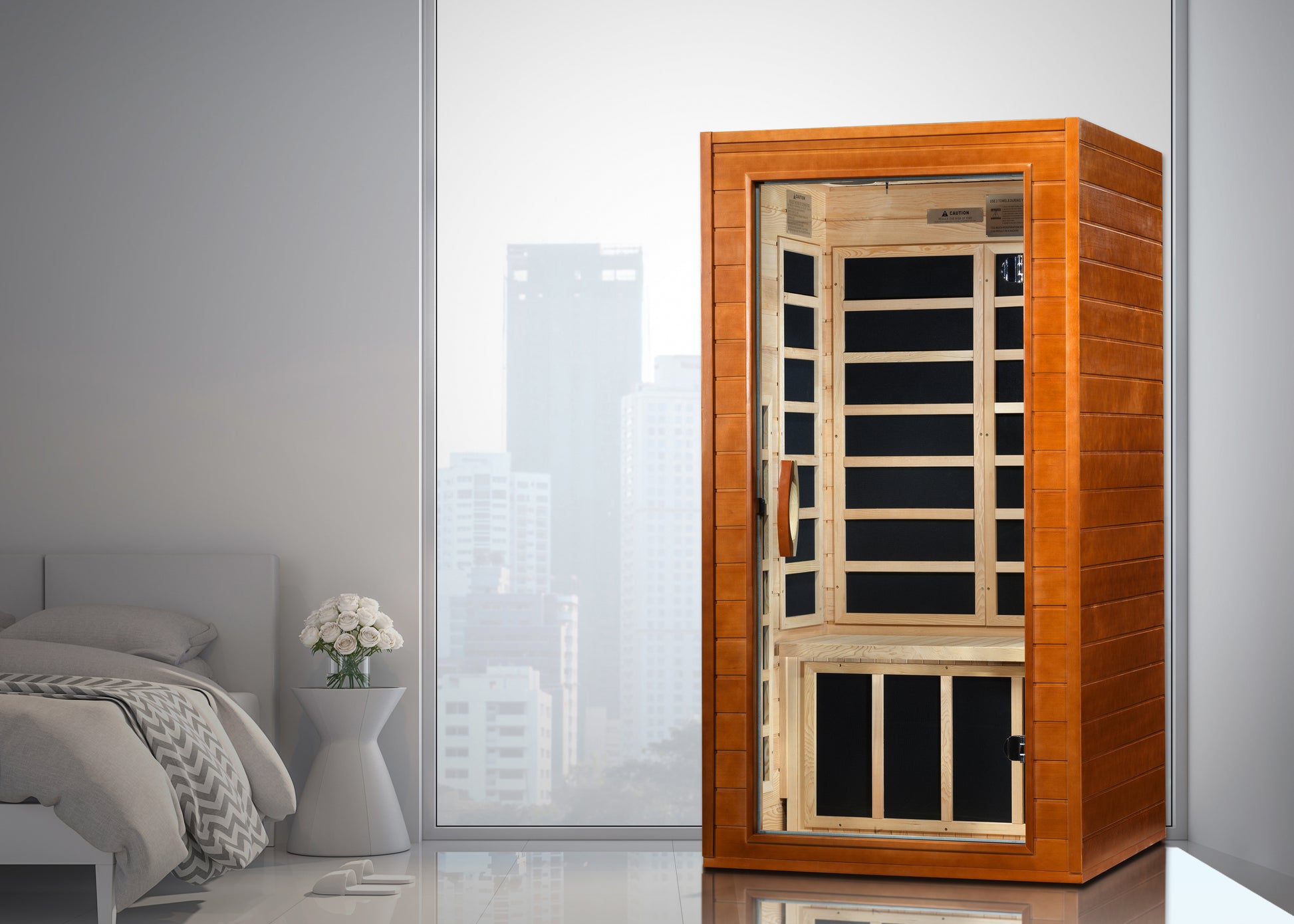 6103-01 Elite Avila 1-2 Person ULTRA-LOW-EMF FAR Infrared Sauna — image 6