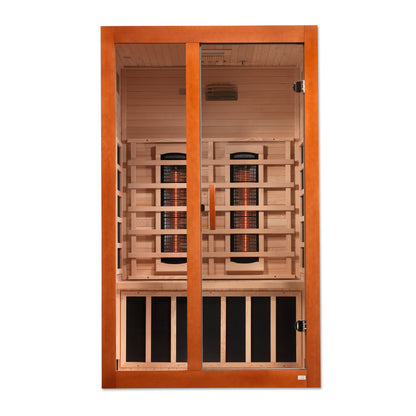 6209-03 FS Santiago 2 Person Full Spectrum Infrared Sauna - Canadian Hemlock — image 1