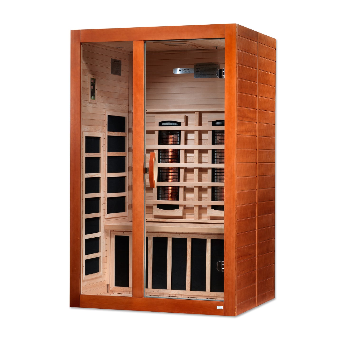 6209-03 FS Santiago 2 Person Full Spectrum Infrared Sauna - Canadian Hemlock — image 4