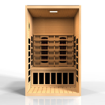 6209-03 FS Santiago 2 Person Full Spectrum Infrared Sauna - Canadian Hemlock — image 6
