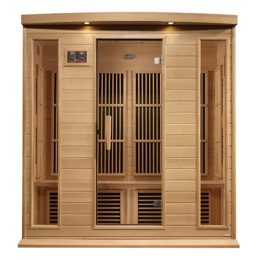 Golden Designs Maxxus 4-Person Near-Zero EMF FAR Infrared Sauna - Canadian Hemlock — product image 1