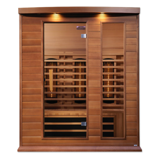 Golden Designs Maxxus 3-Person Full-Spectrum Infrared Sauna - Canadian Red Cedar — product image 1