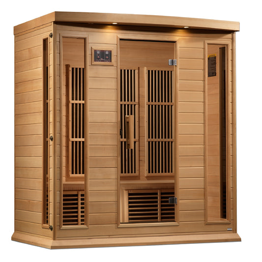 Golden Designs Maxxus 4-Person Near-Zero EMF FAR Infrared Sauna - Canadian Hemlock — product image 2