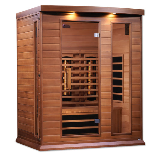 Golden Designs Maxxus 3-Person Full-Spectrum Infrared Sauna - Canadian Red Cedar — product image 2